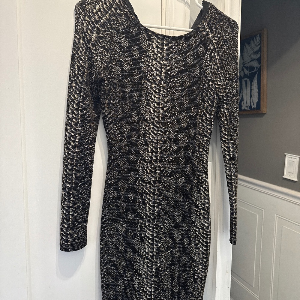 Bebe snakeskin dress XXS